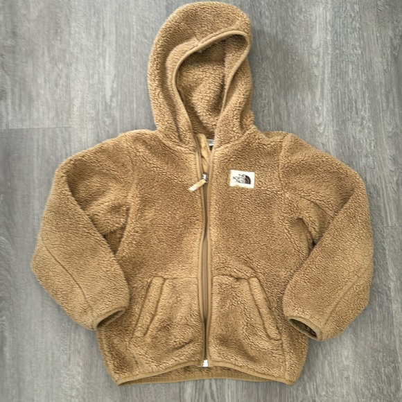 The North Face Other - North Face Tan Kid's Teddy Full Zip Up Jacket Sweater Size 6T